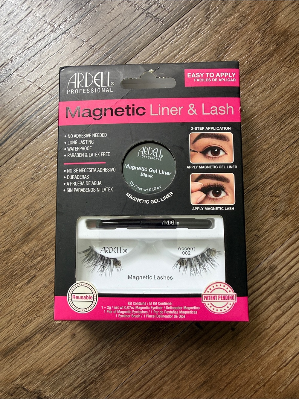 Ardell Magnetic Liner & Lash Set - Black and Pink Accents